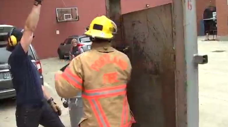 Portland Winterhawks Players Engage with Community at Firefighting Career Day