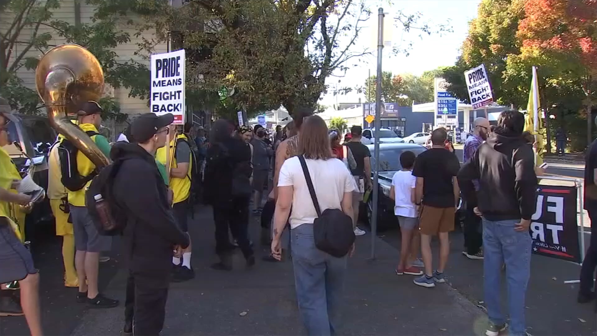 Clash Erupts Outside Portland Sports Bar, Involving Protesters, Activists, and Property Damage