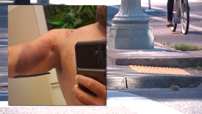 A man is recovering after he says he was shot while breaking up a fight in downtown Portland.