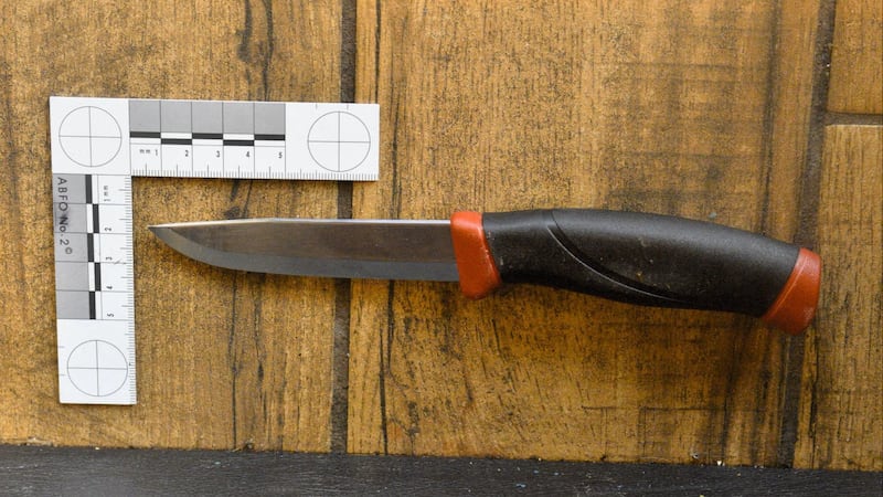 A man was arrested for allegedly stabbing a woman during a robbery at a Lloyd District...