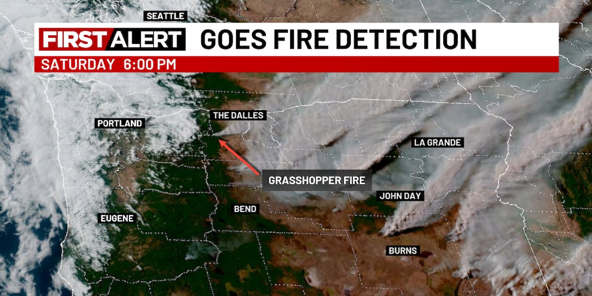 Large wildfires erupting east of the Cascades