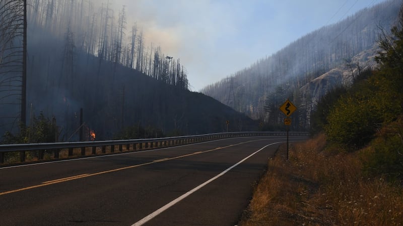 Narrows Fire along Highway 224