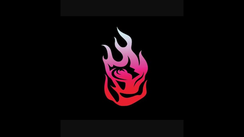 PORTLAND FIRE ROSE LOGO BLACK RED