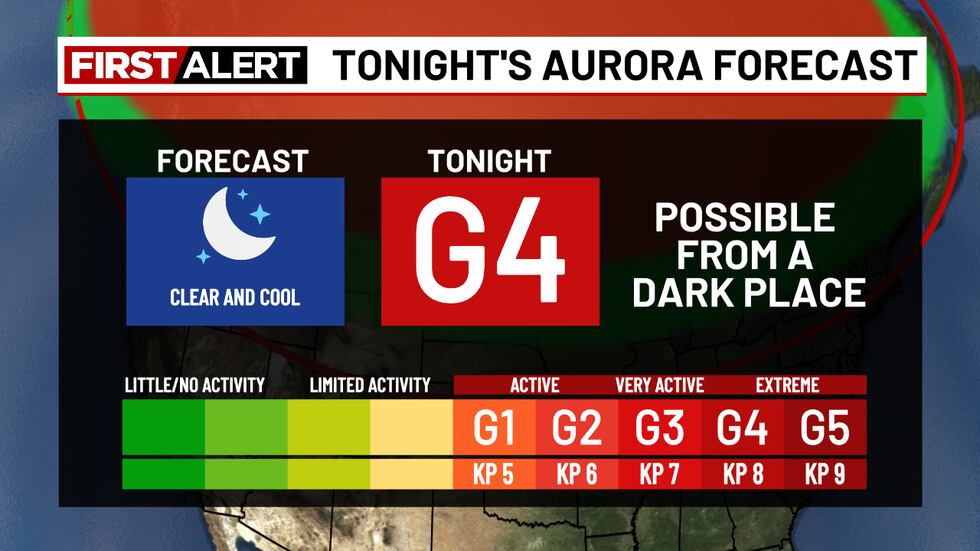 Aurora possible tonight