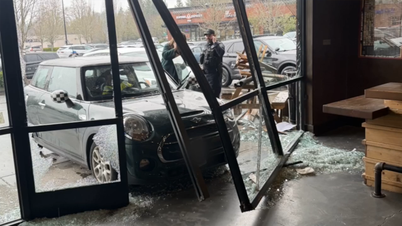 Wildwood Taphouse in Hillsboro is back open for the big game on Sunday after a car crashed...