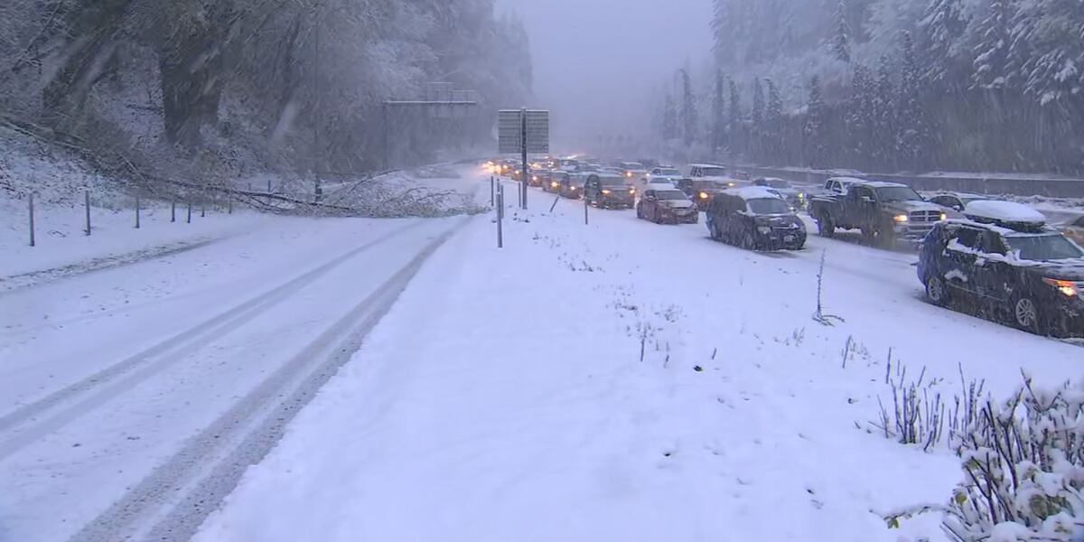 Recordsetting April snowfall leads to school closures, power outages