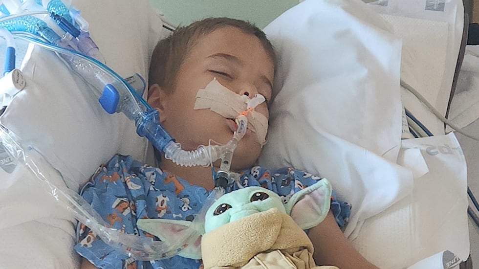 Matty Bischoff recovering in the hospital