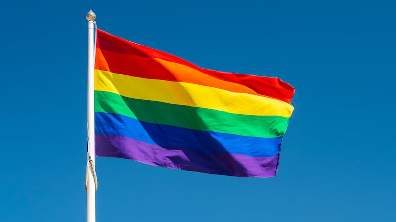 FILE - Pride flag
