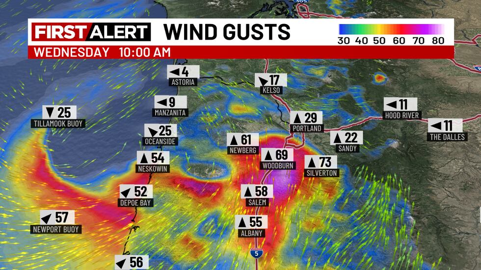 GRAF prevé ráfagas de viento