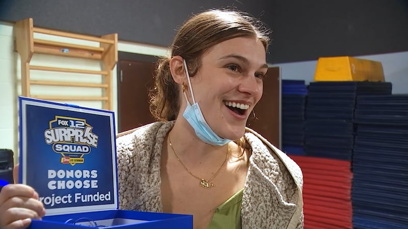 FOX 12 Surprise Squad gives back to teachers through DonorsChoose
