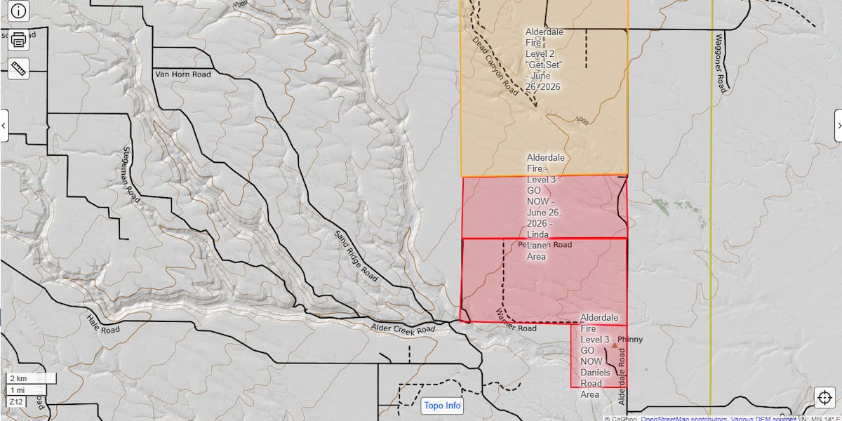 Wildfire in Klickitat County triggers ‘Go Now’ evacuation orders