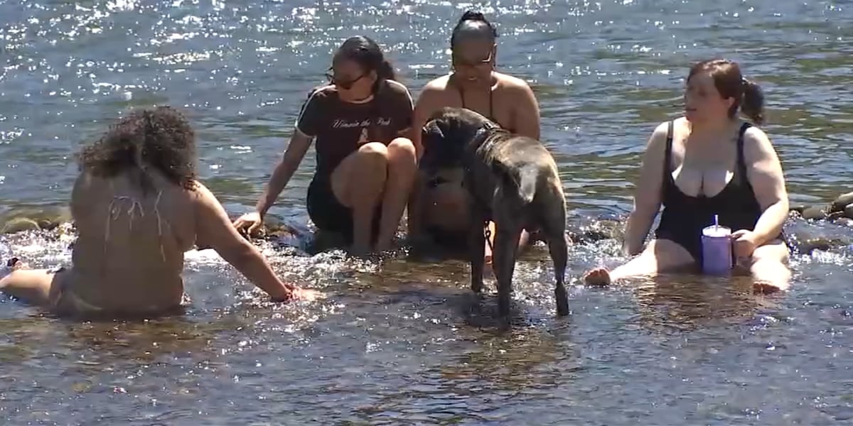 Sandy River Beaches Overflow with Crowds Seeking Relief from Soaring Temperatures
