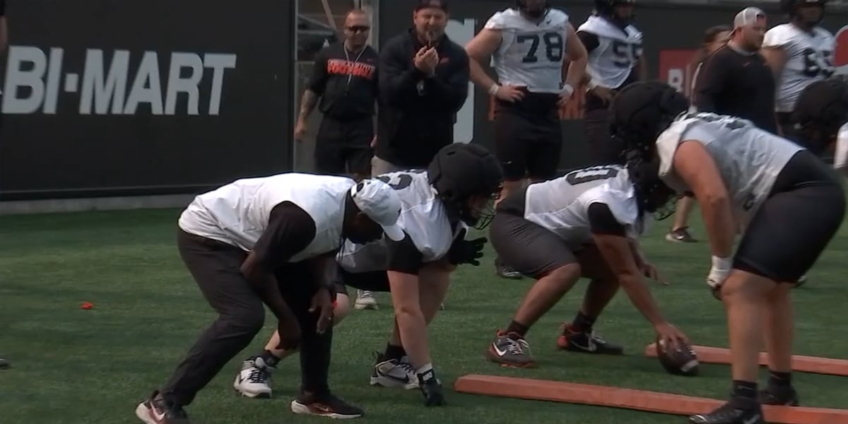 Oregon State Beavers back on the practice field ahead of football season start
