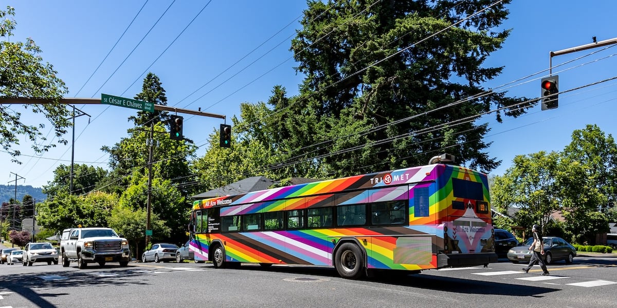Trimet Bus Ride TriMet reveals new bus design for Pride