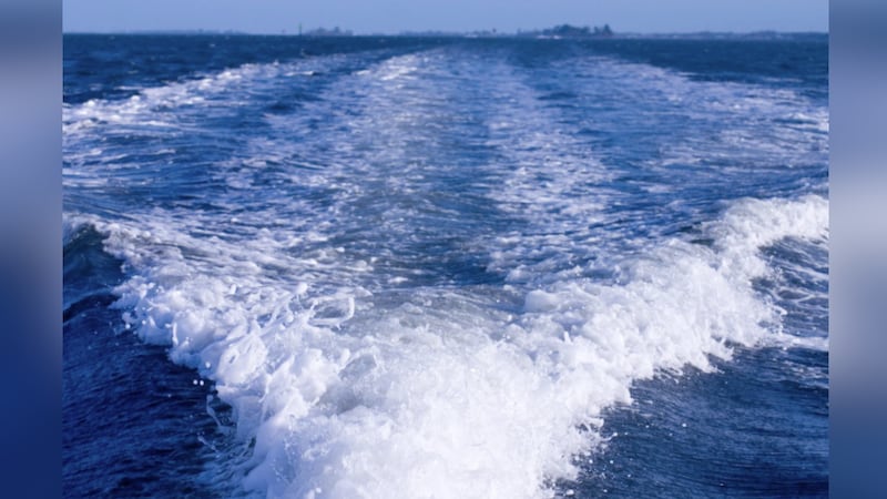 FILE -- Boat wake.