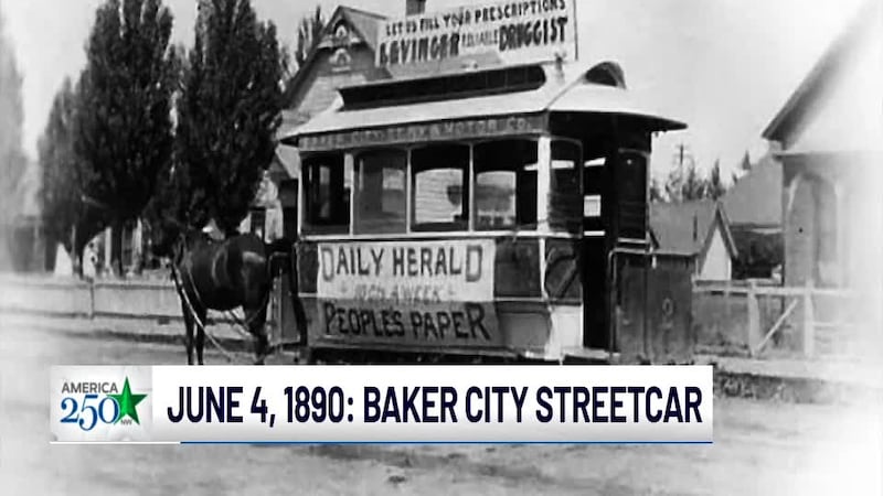 On June 4, 1890, the state's shortest streetcar line, the Baker City Railway Company, began...