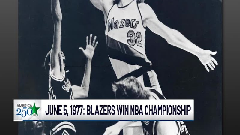 On June 5, 1977, the Portland Trail Blazers won their first and only NBA Championship.