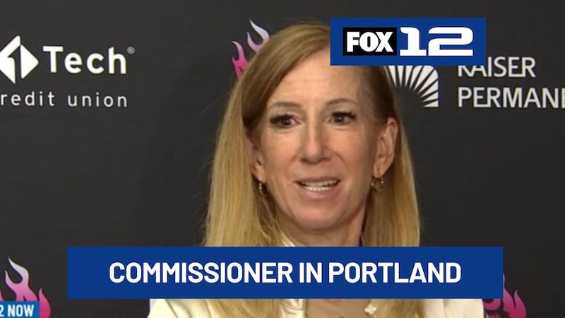 WNBA commissioner visits Portland