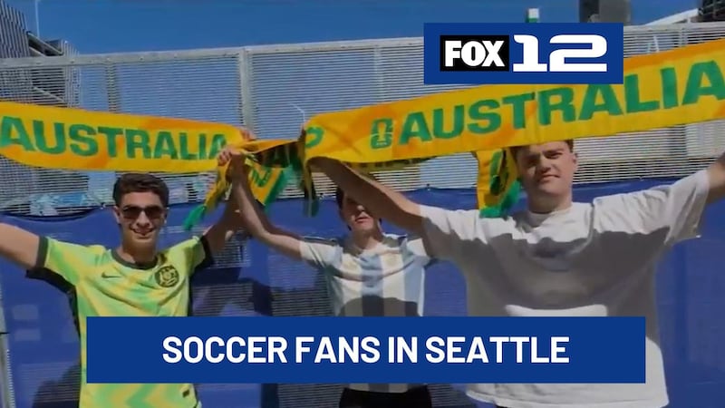 FOX 12's Joe V. is in Seattle for coverage of the World Cup ahead of the USA vs Australia game...