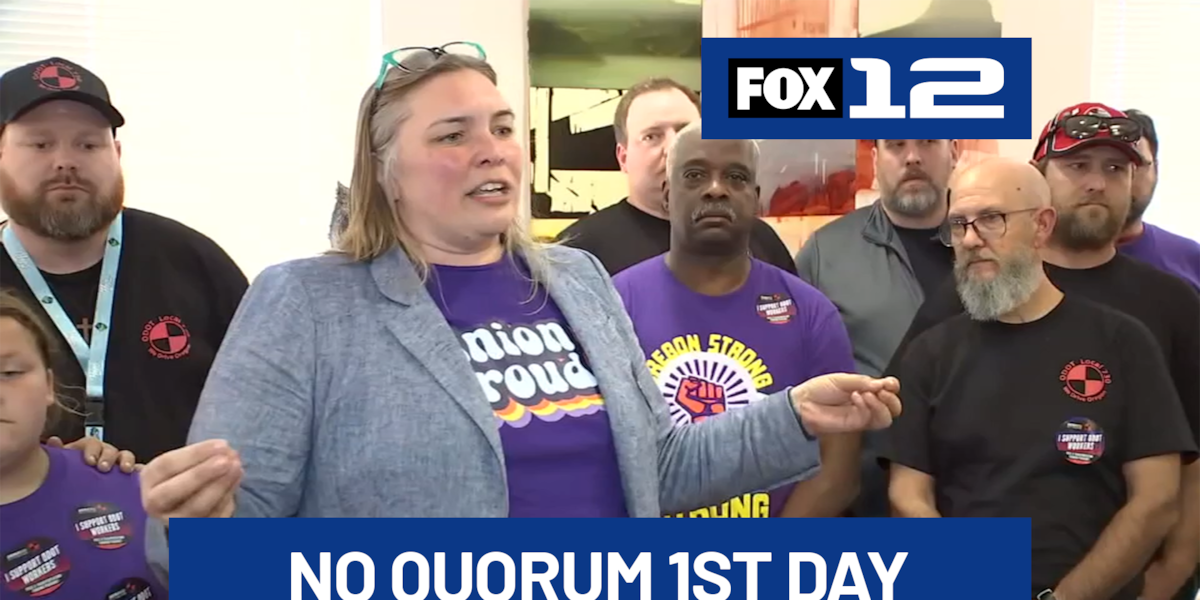 Oregon lawmakers fail to make quorum 1st day of special session on transportation bill
