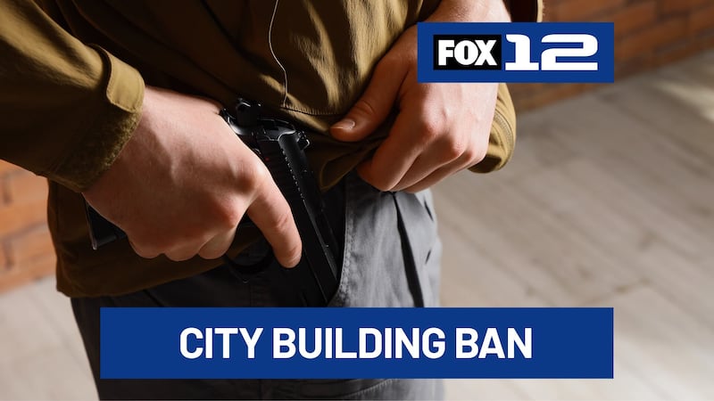 Portland City Council voted 12-0 Wednesday to ban concealed handguns in city buildings used...